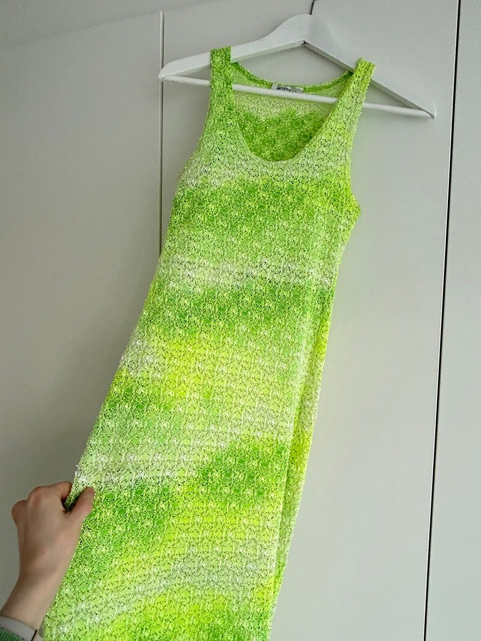 Kreisi vihreä läpikuultava mekko,  M