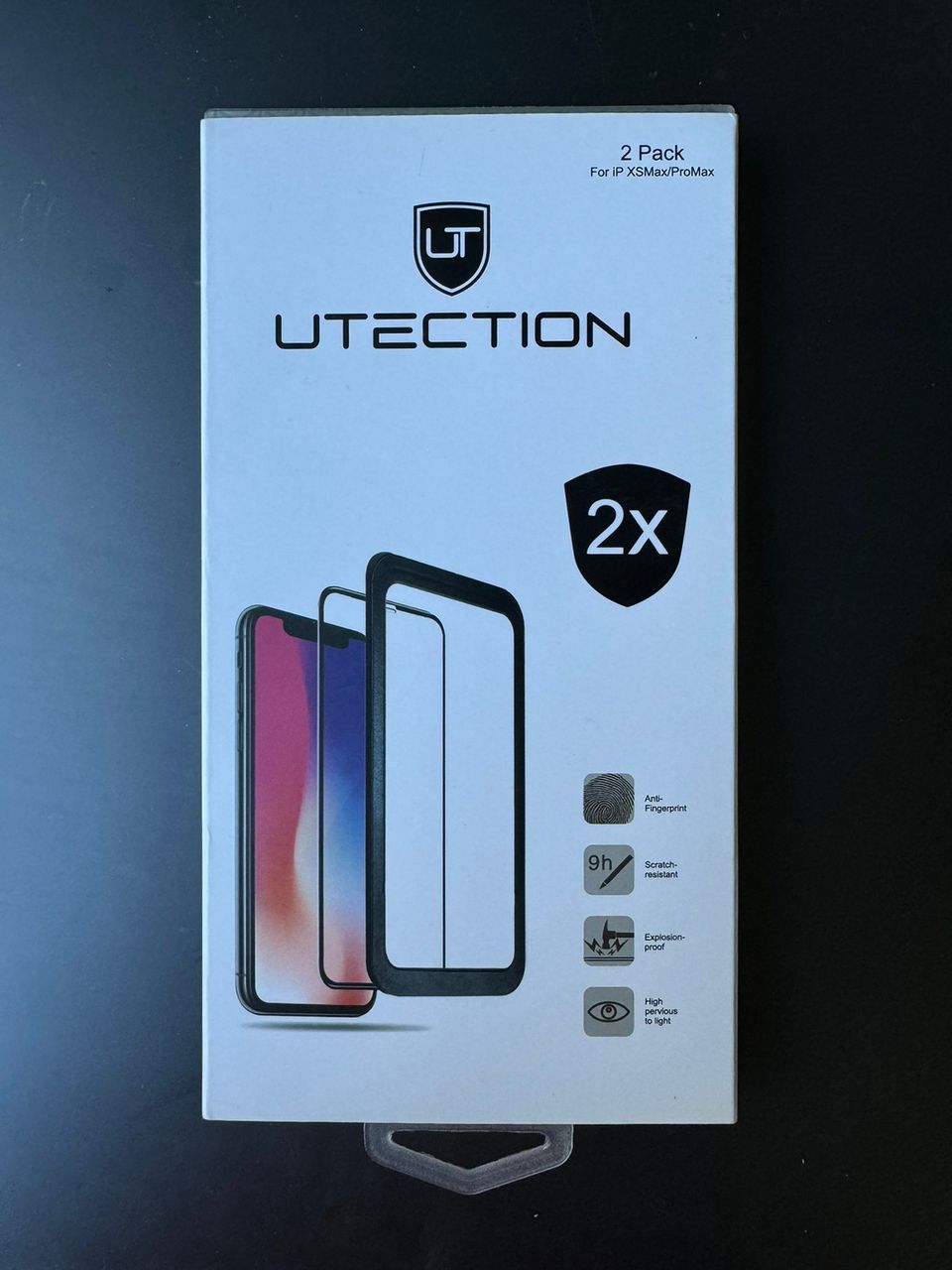 Utection 2 Pack Suojalasi iPhone XS Pro Max