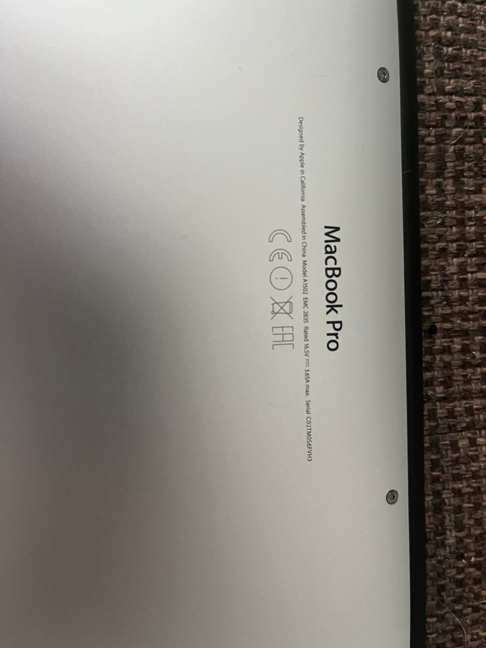 MacBook 2015 pro 13” retina