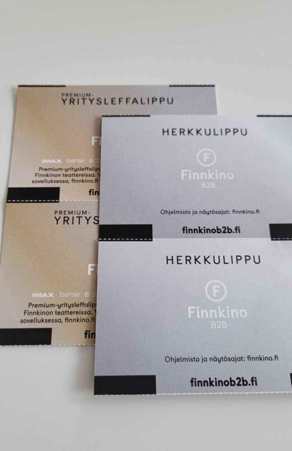 Finnkinon Premium liput & herkku liput