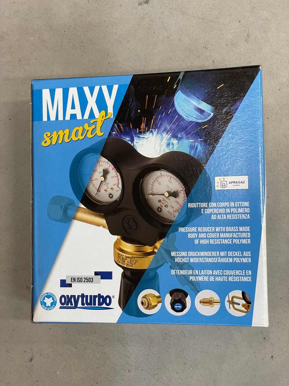 Oxyturbo Maxysmart kaasun virtaussäädin
