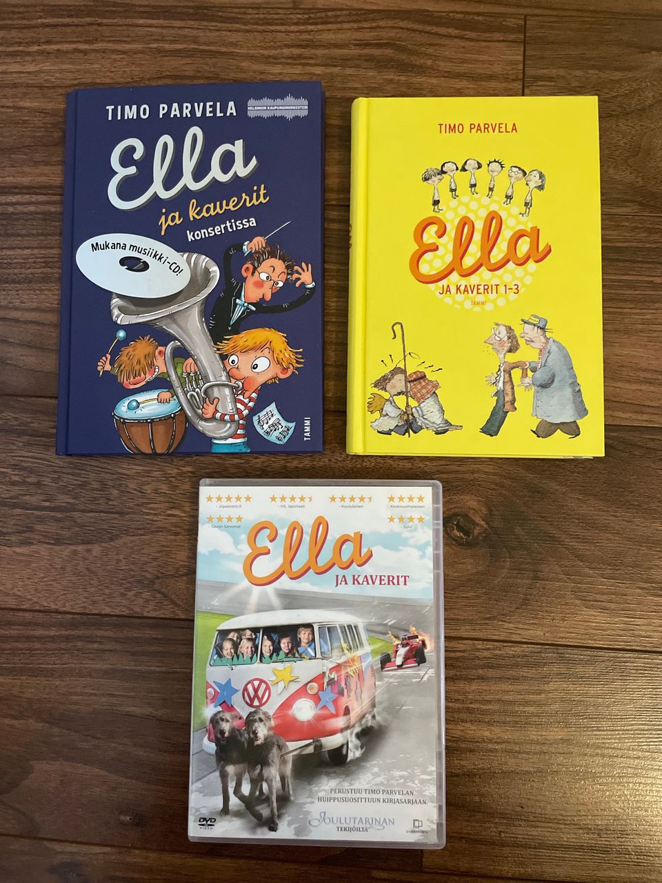 Ella ja kaverit kirjat + dvd elokuva