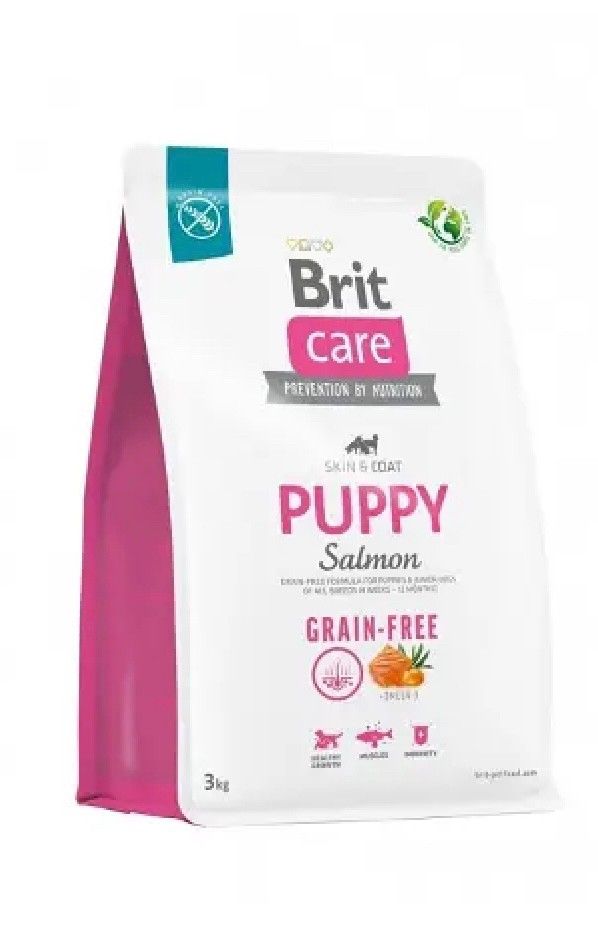 Brit Care Puppy Salmon kuivamuonaa koiranpennuille ja tiineille nartuille