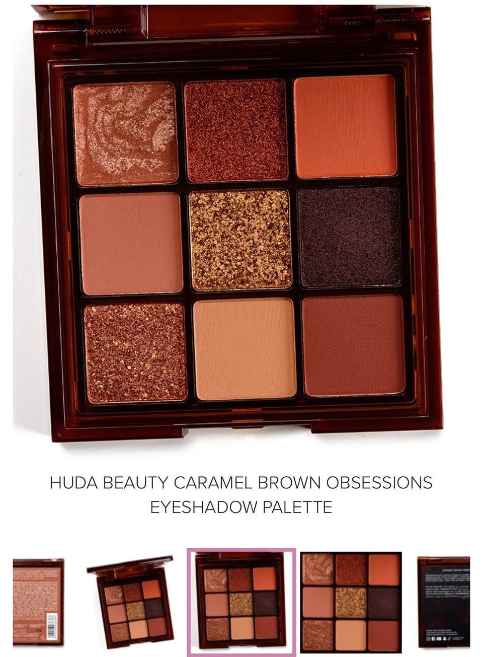 Huda beauty Brown Obsessions luomiväripaletti