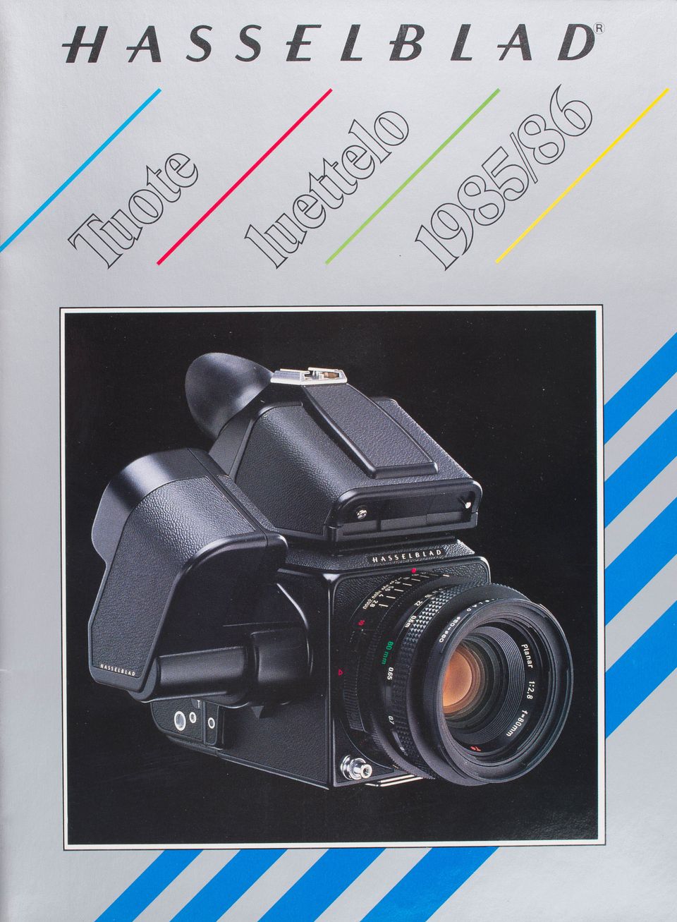 Hasselblad tuote luettelo 1985/86