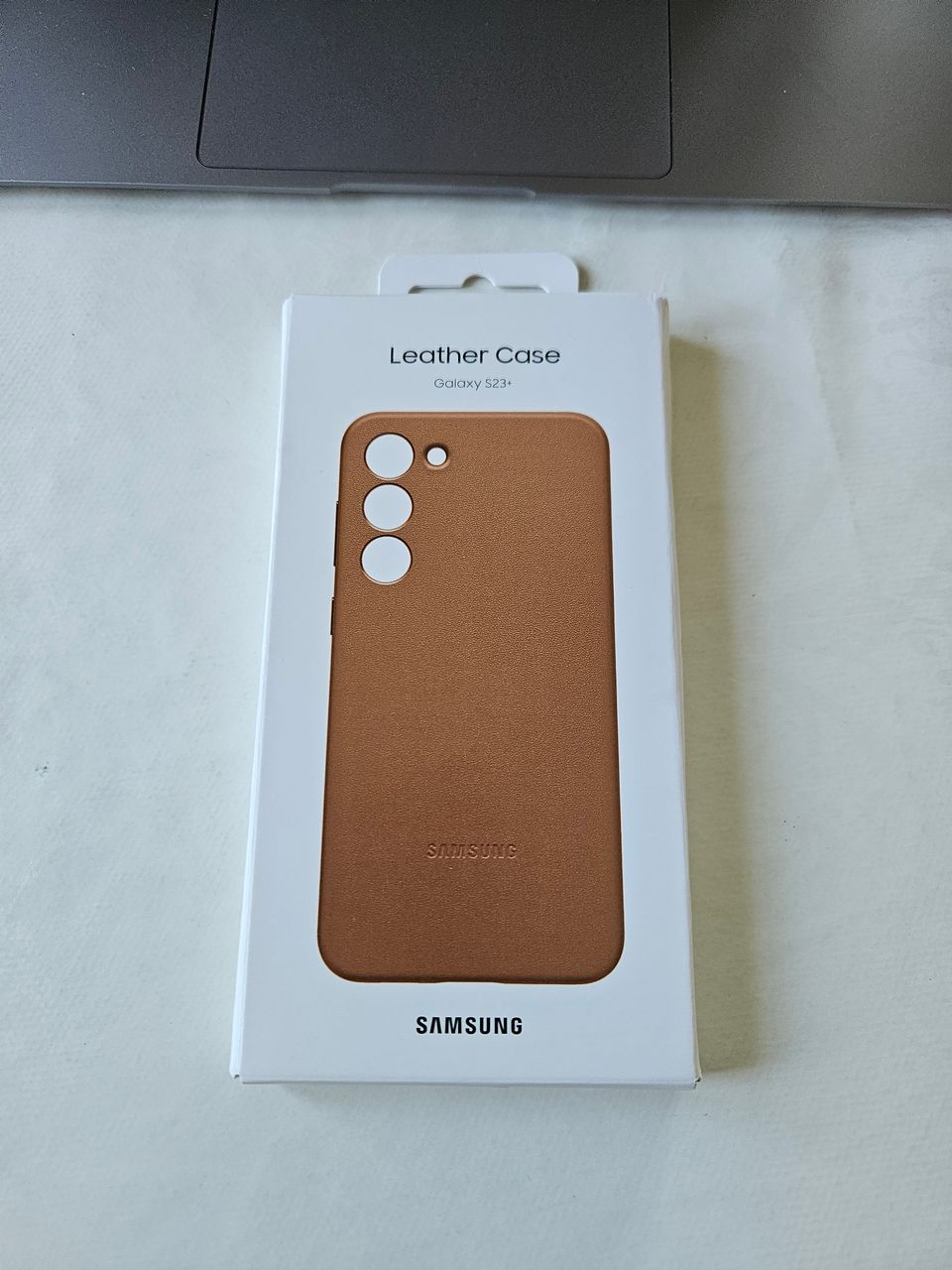 Samsung s23+ Leather Case ruskea, avaamaton paketti