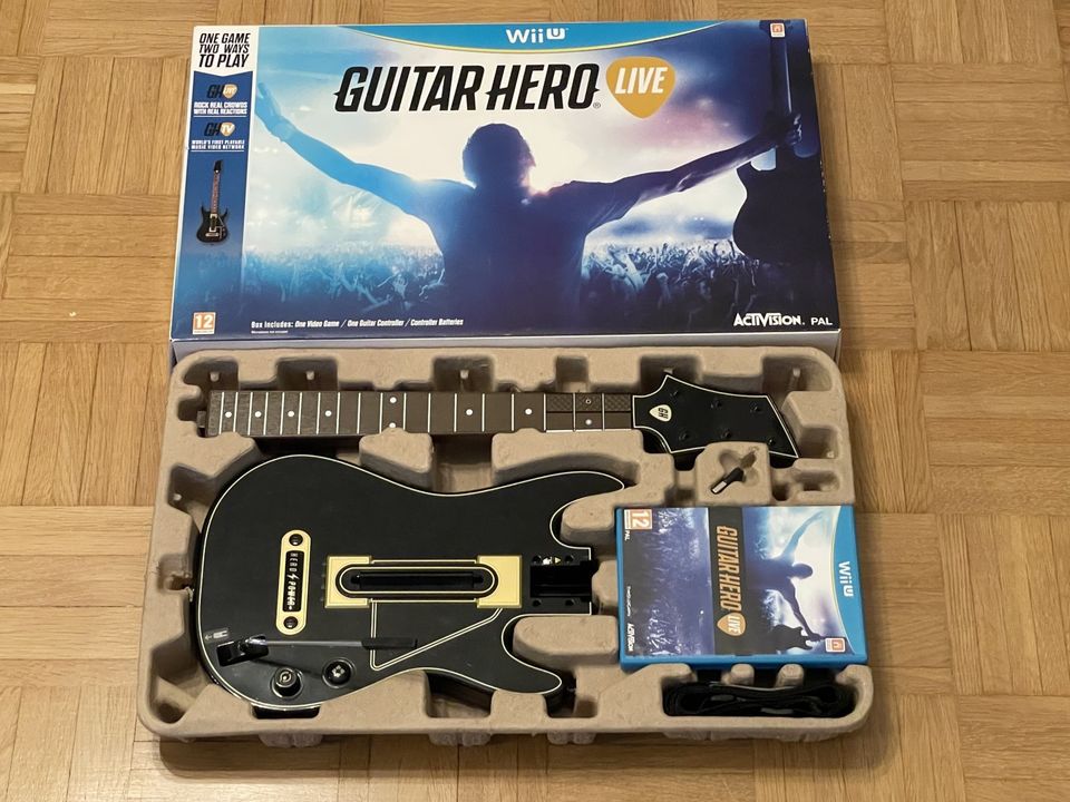 Guitar Hero kitara + peli Wii U JNS