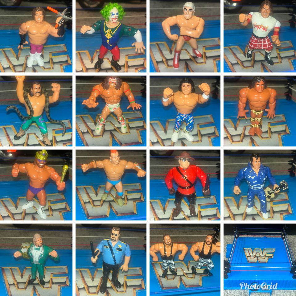 Wwf hasbro wrestling figuurit ja kehä