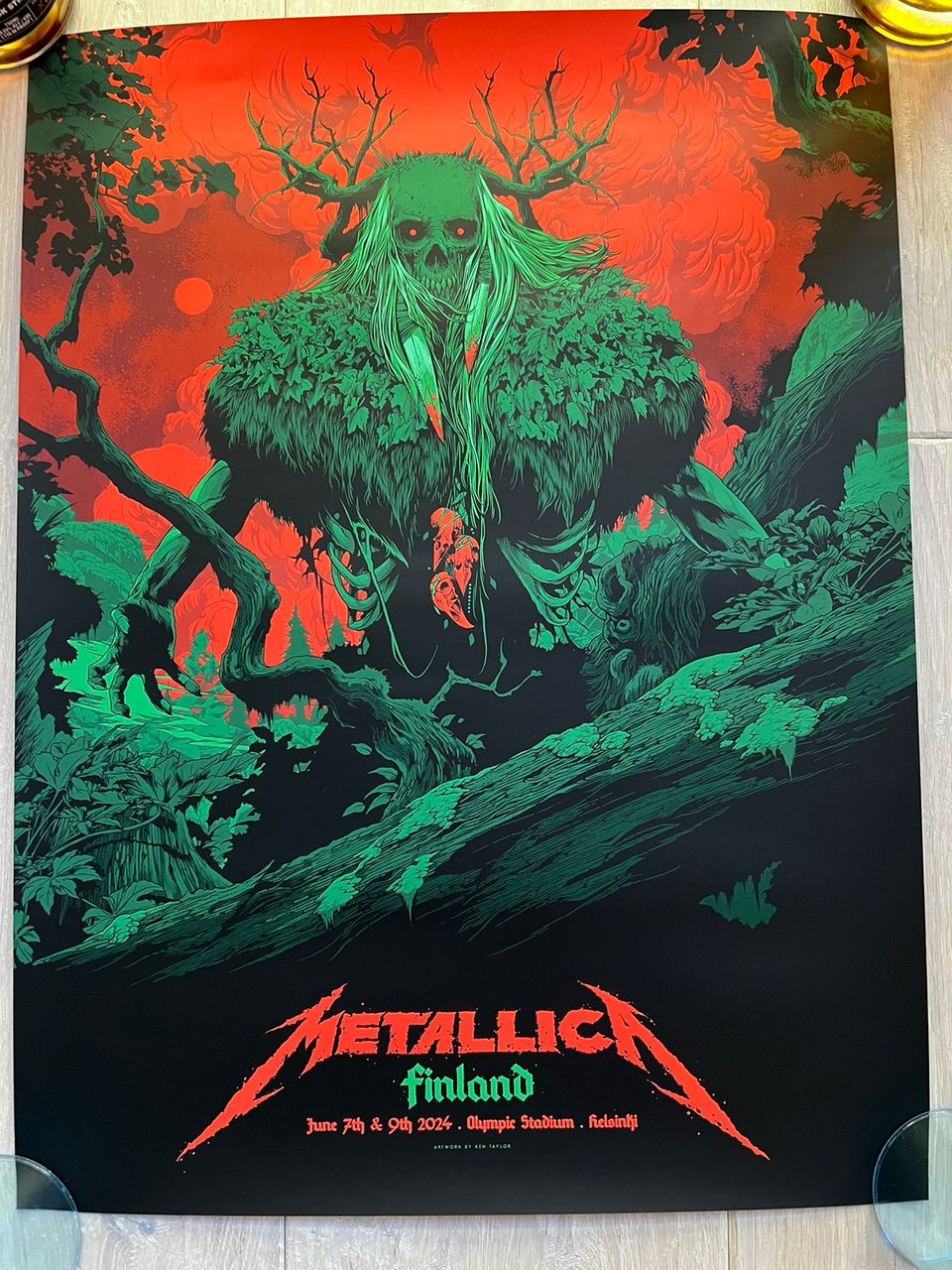 Metallica juliste 7.6/9.6 Helsinki