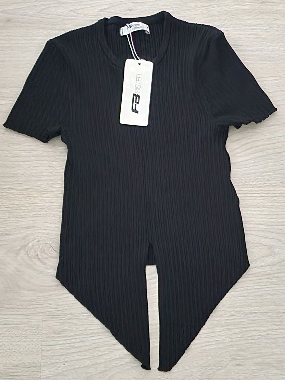 FB SISTER knitwear -neule, T-paita, koko S/36, UUSI, käyttämätön, musta