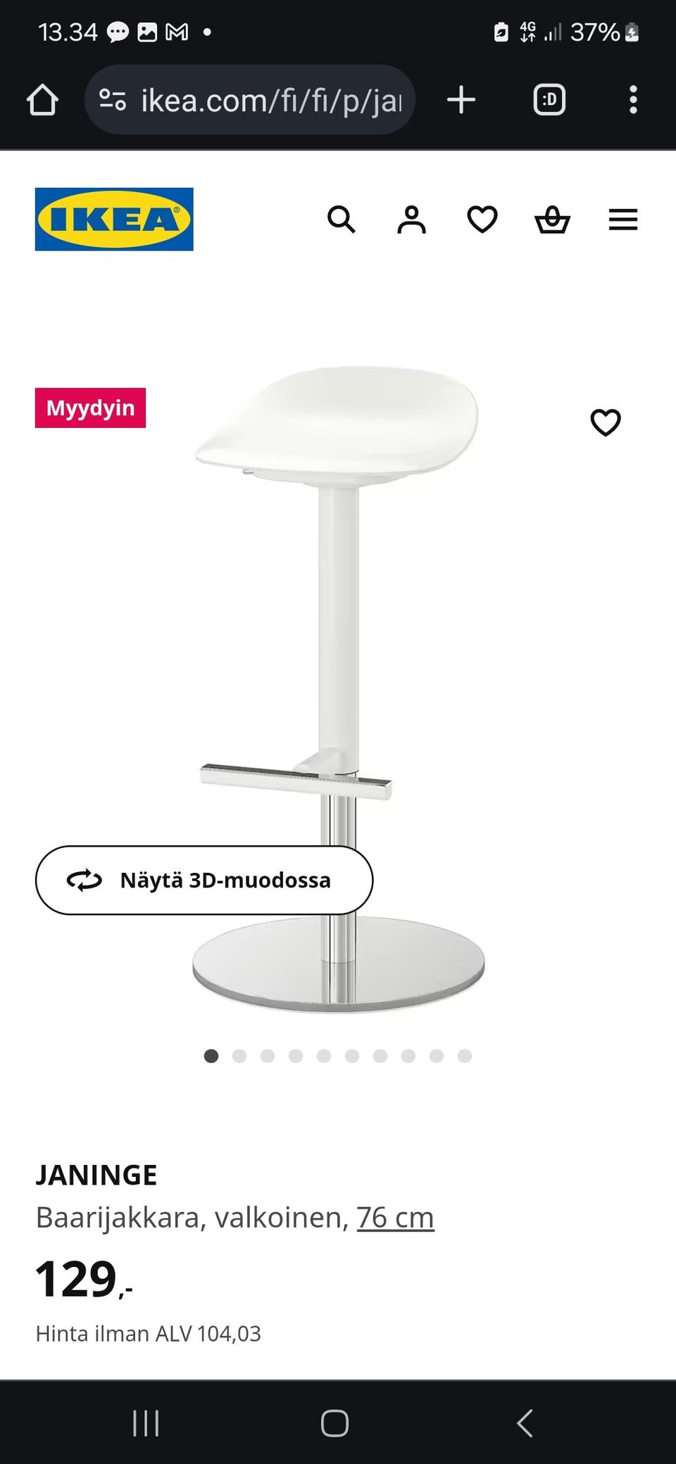 Myydään baarijakkara