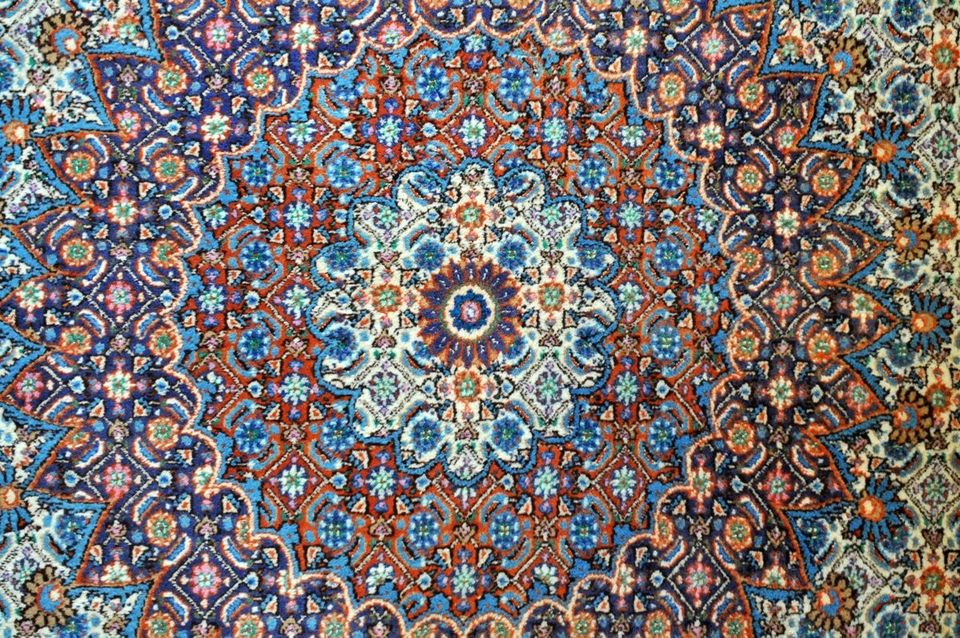 Käsinsolmittu villamatto 300 x 198 cm Moud, Iran