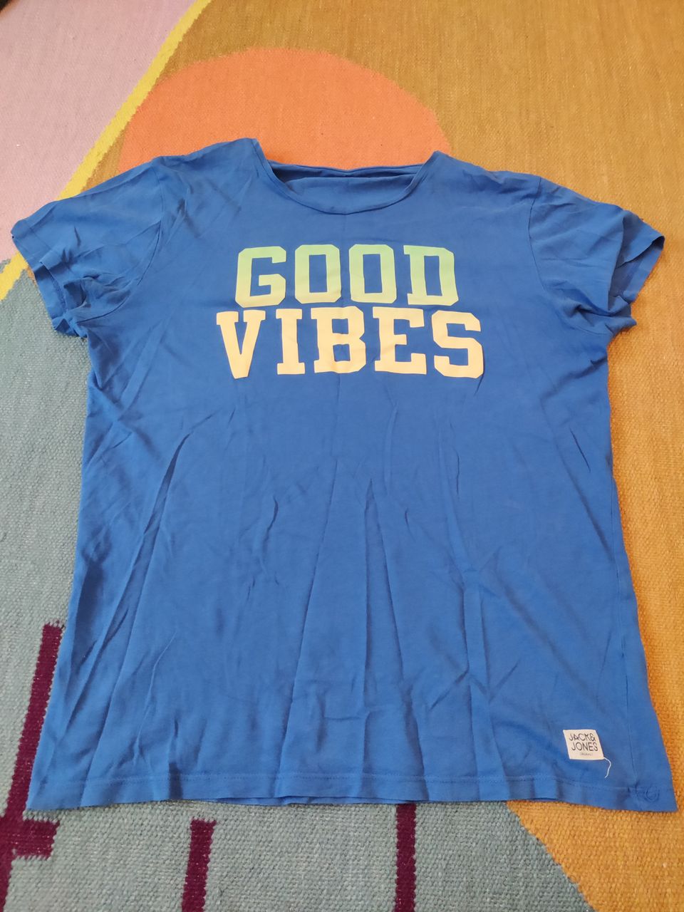 Good Vibes -t-paita, sininen