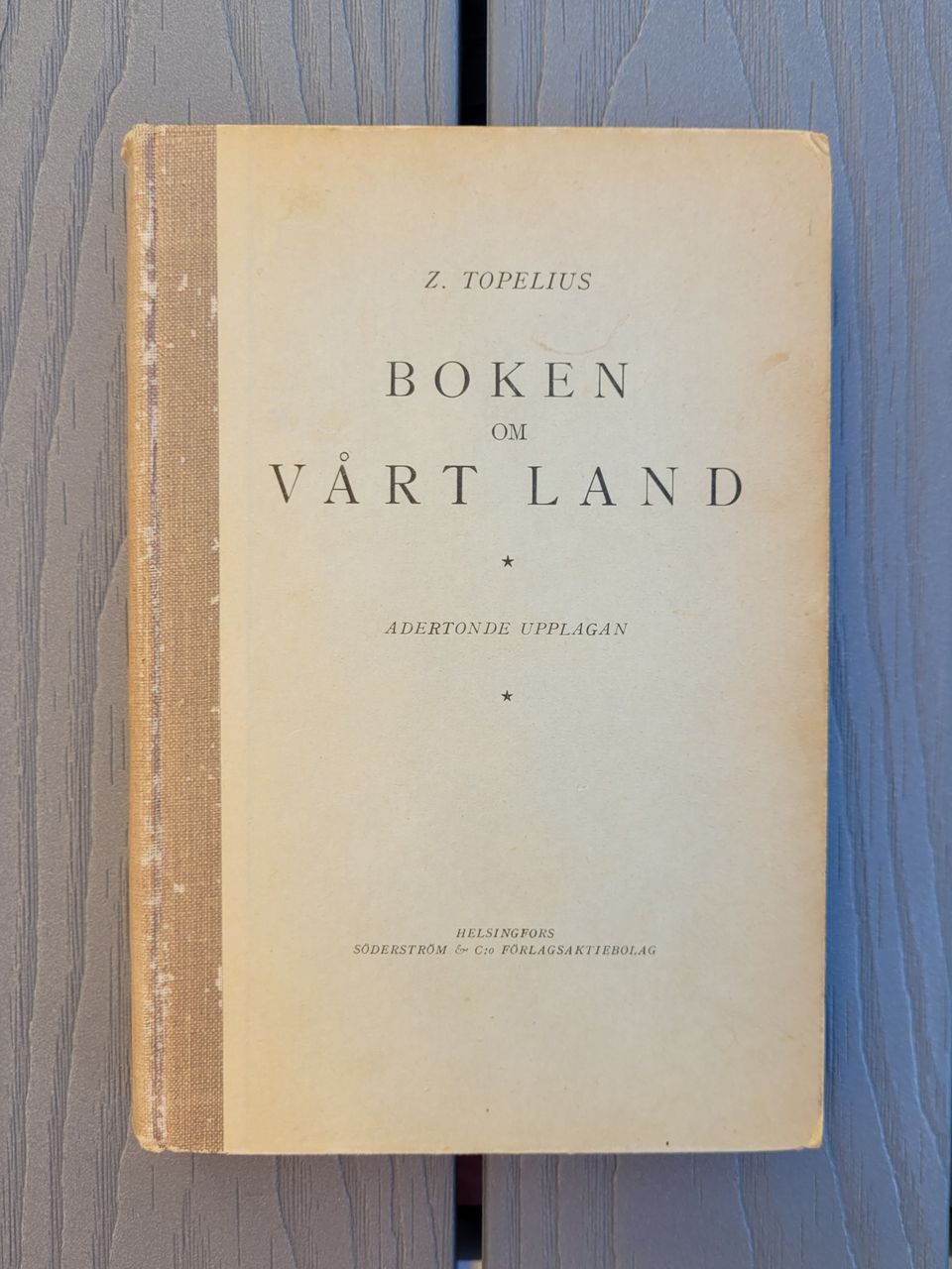 Z. Topelius: Boken om vårt land (1934)