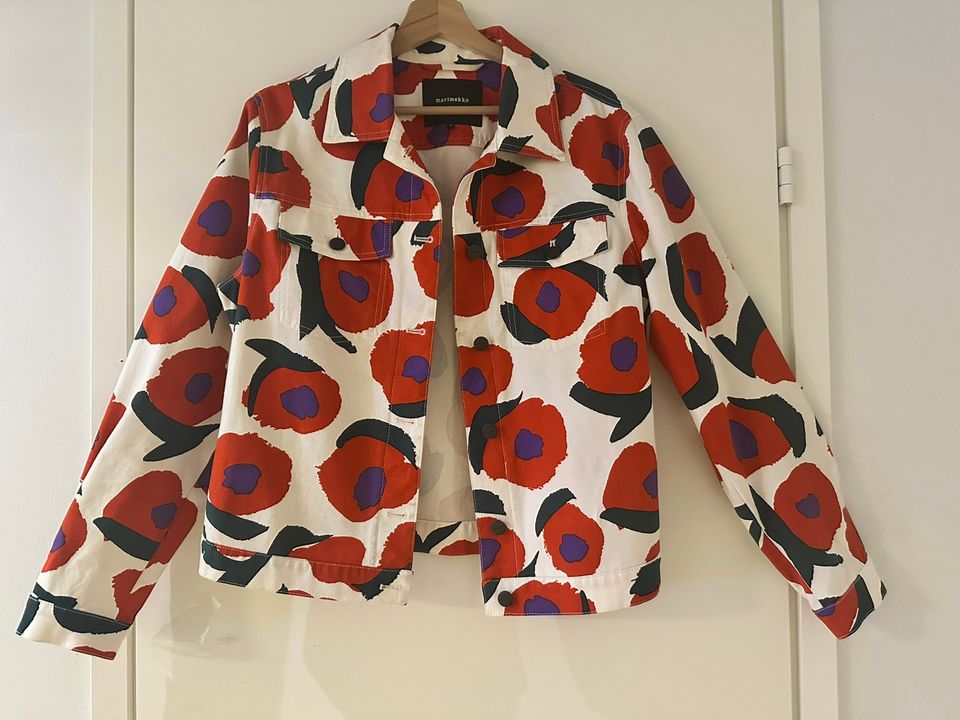 Marimekko Sarpio Iso Vikuri farkkutakki 38