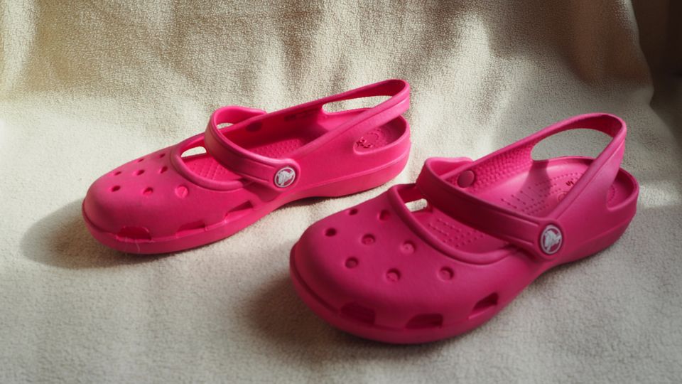 CROCS ballerinat, koko W5 (35), pinkit, UUDENVER