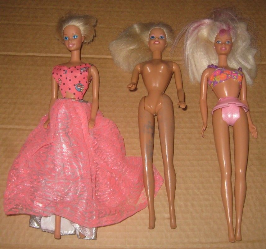 Barbie nuket 90 -luvulta (5 kpl)