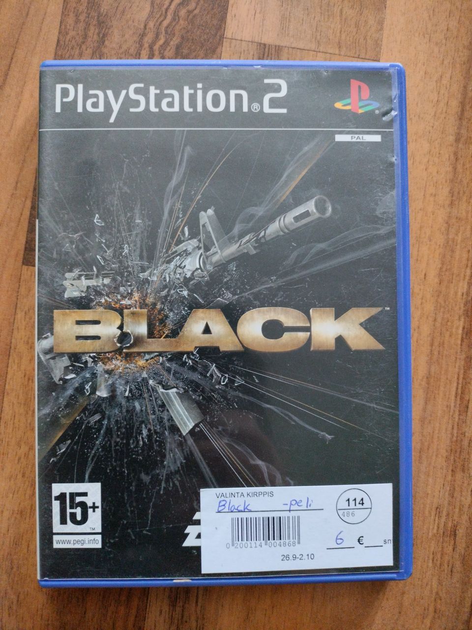 Black PS2 peli