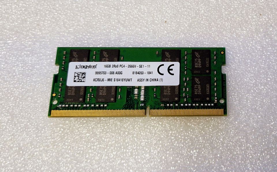 Kingston 16GB DDR4 RAM SO-DIMM 2666MHz