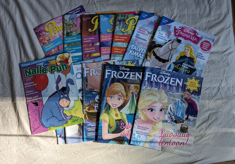 Frozen ja Prinsessa lehtiä