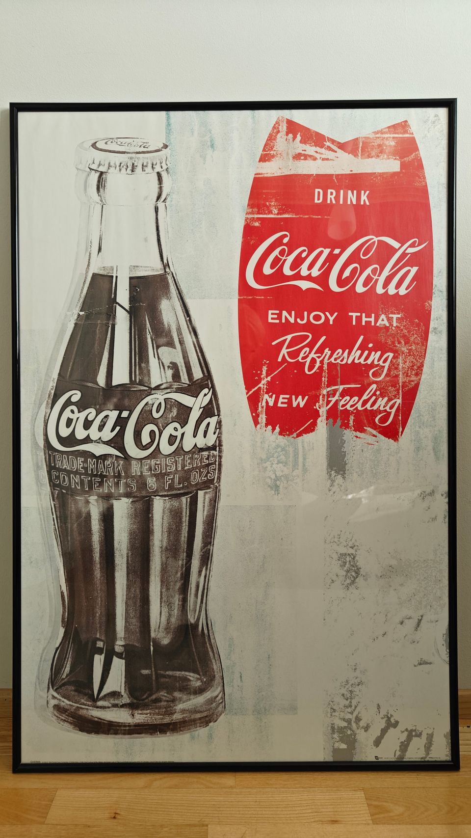 Coca cola juliste kehyksineen