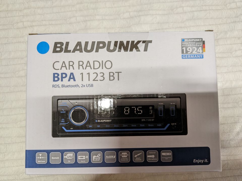 Blaupunkt radio-/BT-soitin vahvistimella