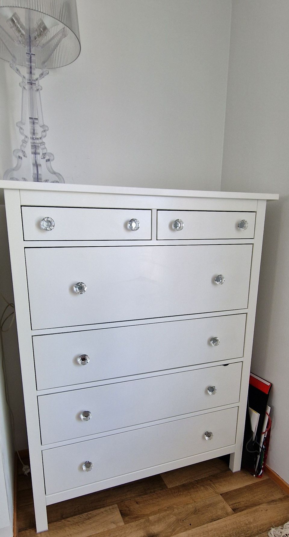 HEMNES Lipasto, 6 laatikkoa