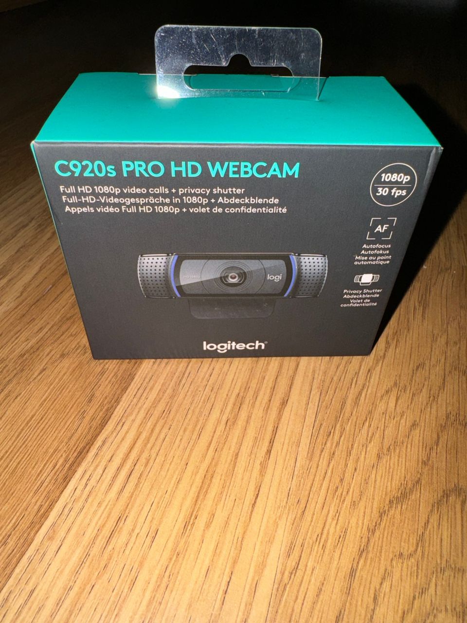 Käyttämätön Logitech C920s webcam