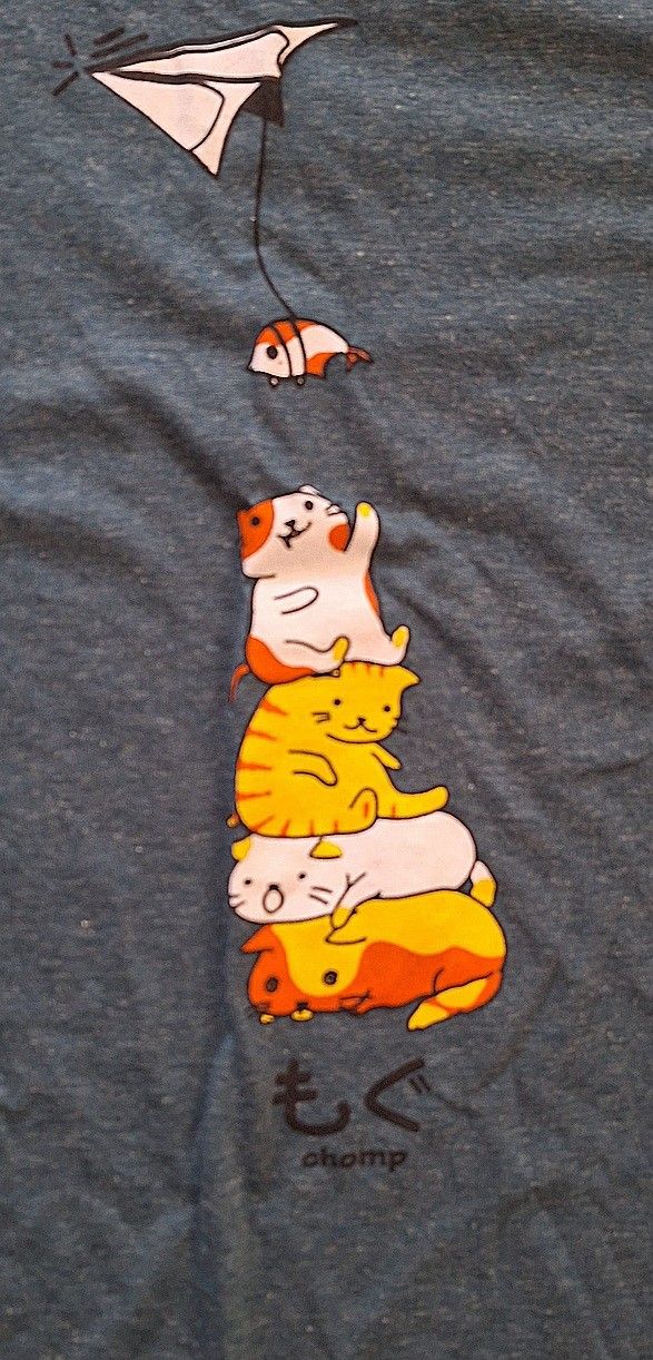 Kissojen ystävälle kiva T-paita pehmeä 100% puuvilla  XL