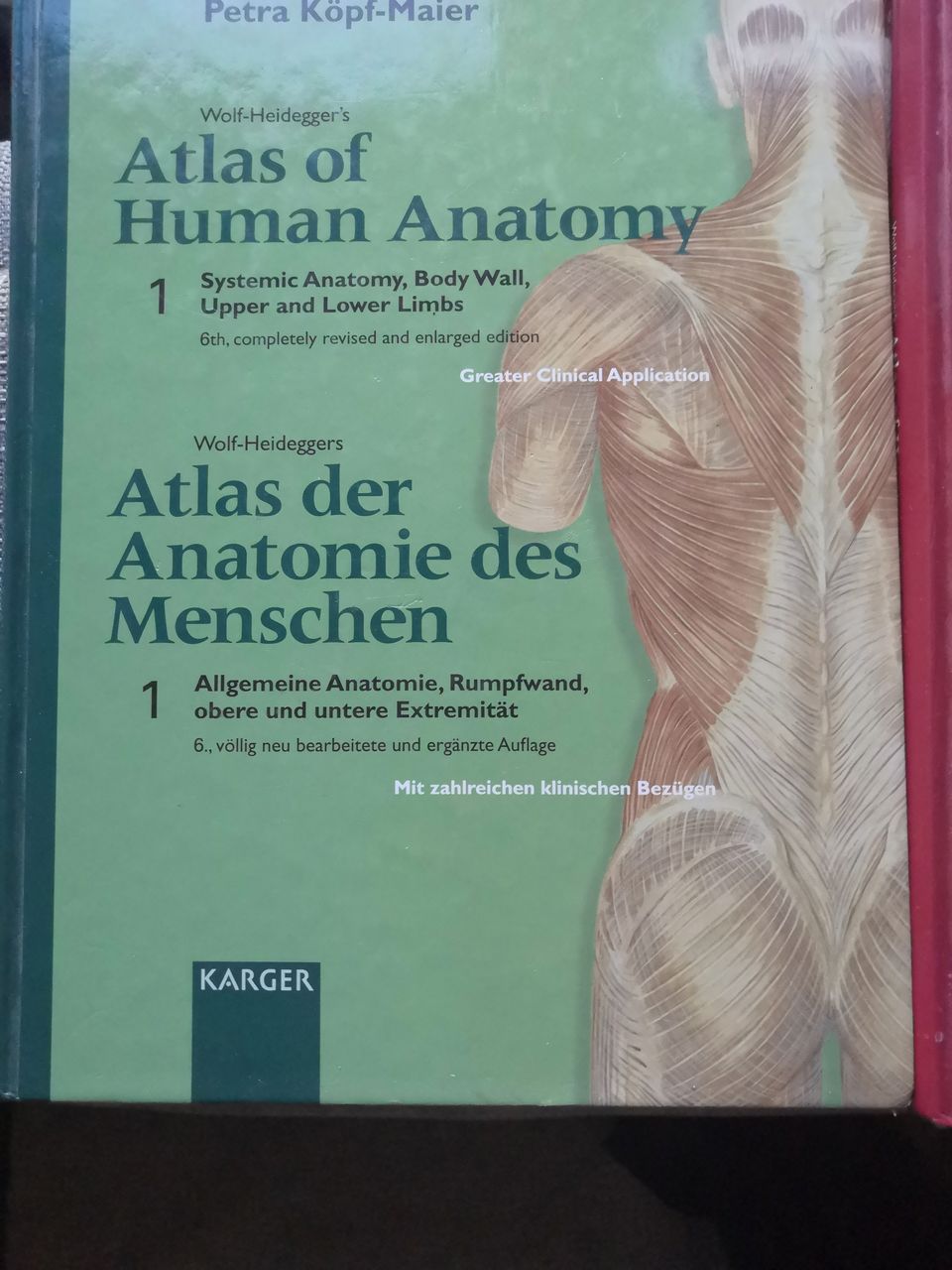Atlas of human anatomy 1 ja 2