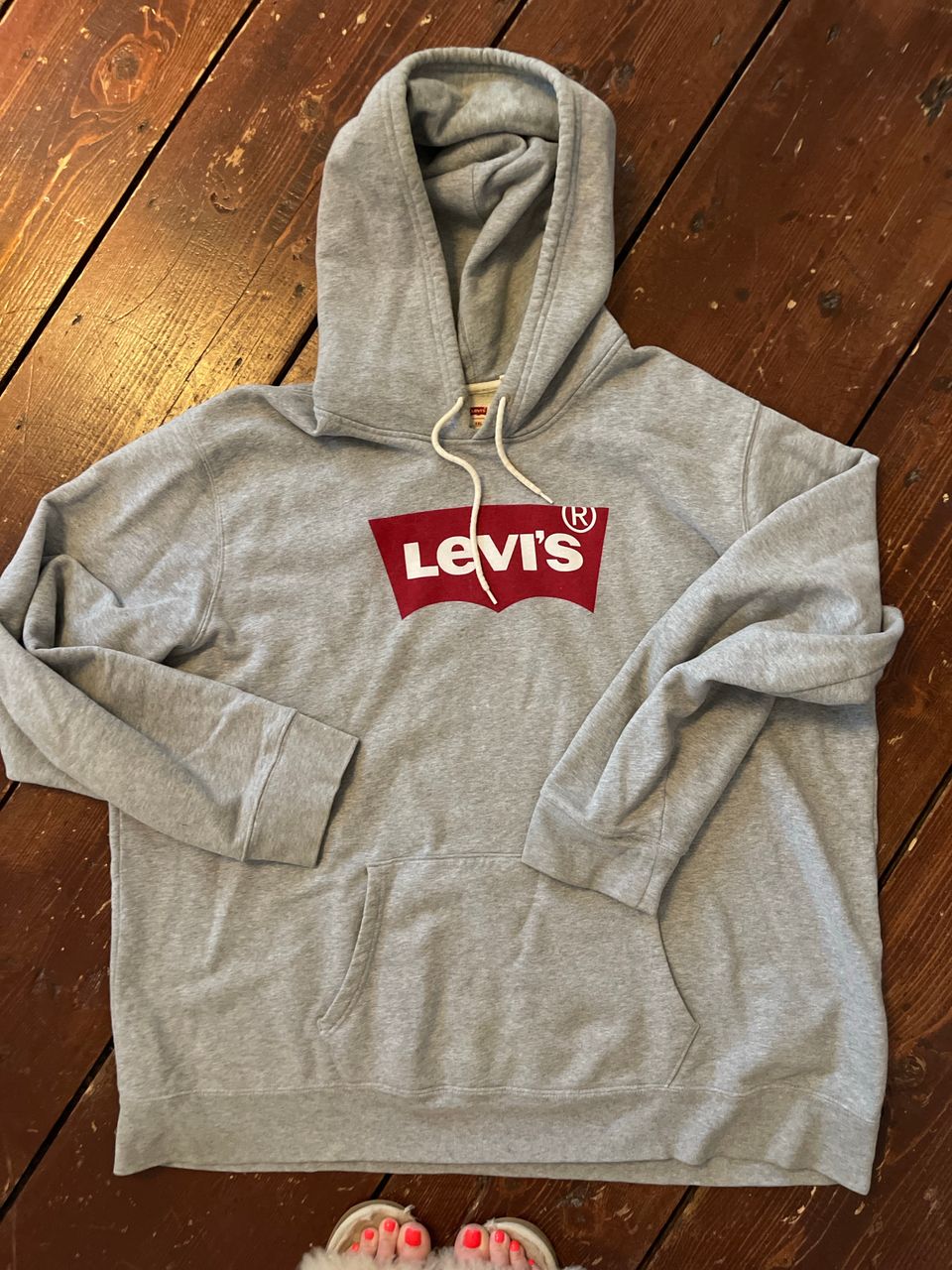 Levi’s huppari, harmaa, koko xxl (mitat)