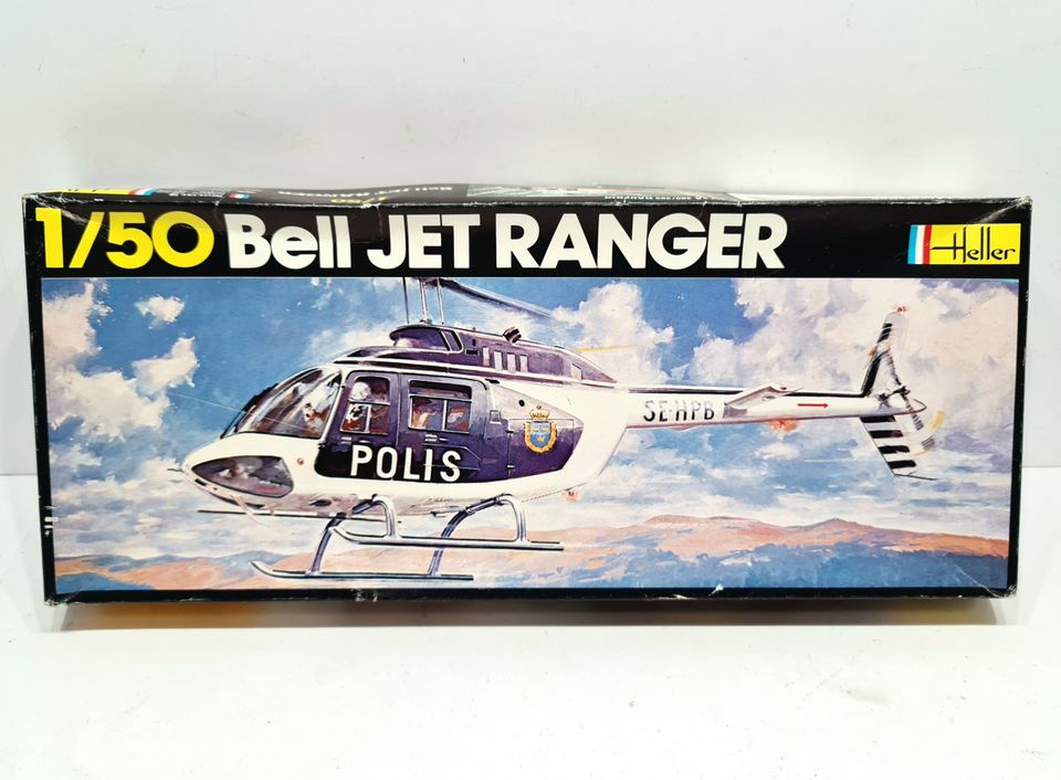 Heller Bell Jet Ranger 1/50 helikopterin pienoismalli