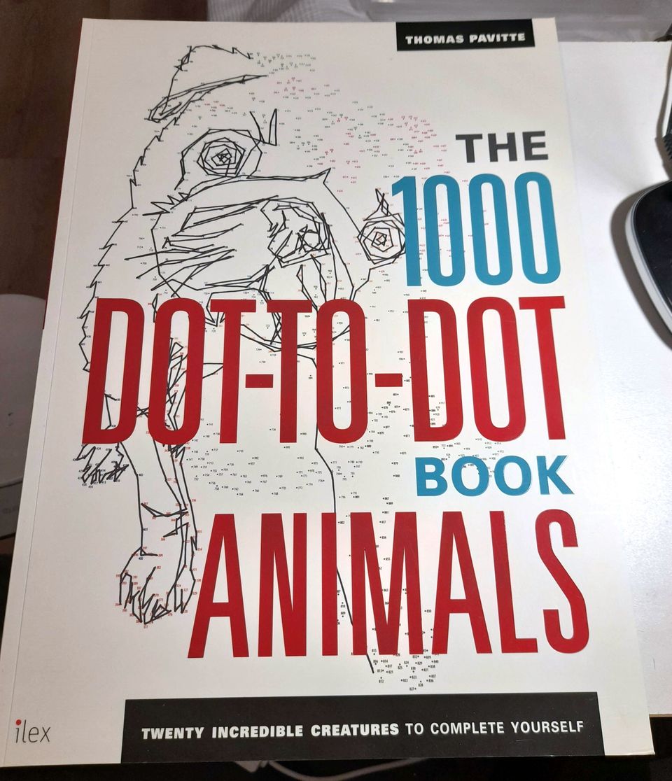 1000 Dot-To-Dot, Animals tehtävävihko