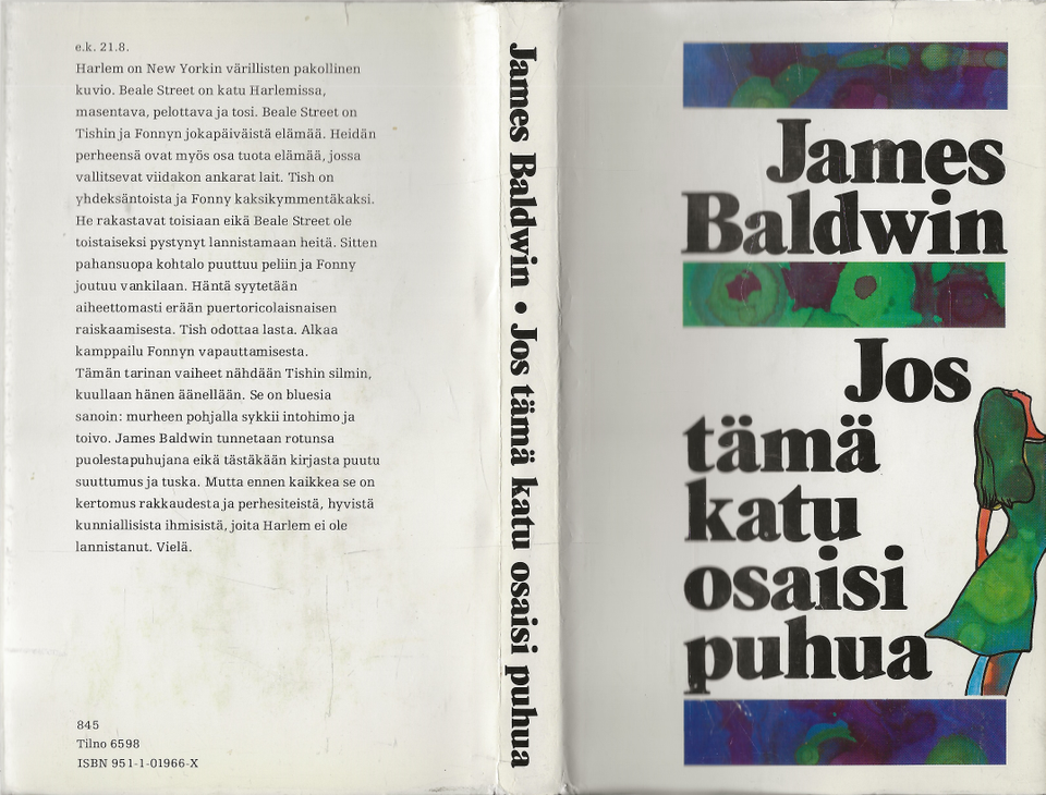 James Baldwin: Jos tämä katu osaisi puhua. Otava 1975.