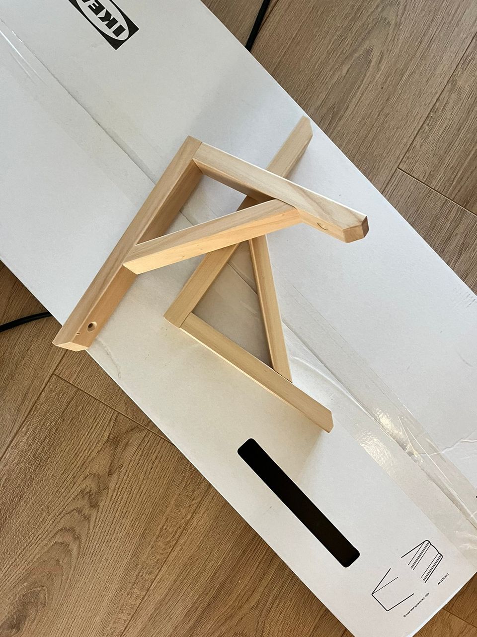 Ikea Bergshult hyllylevy ruskeanmusta 120x30