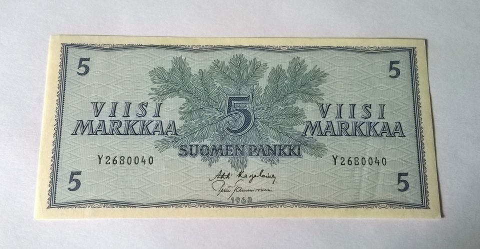 5 mk 1963, ilman Litteraa