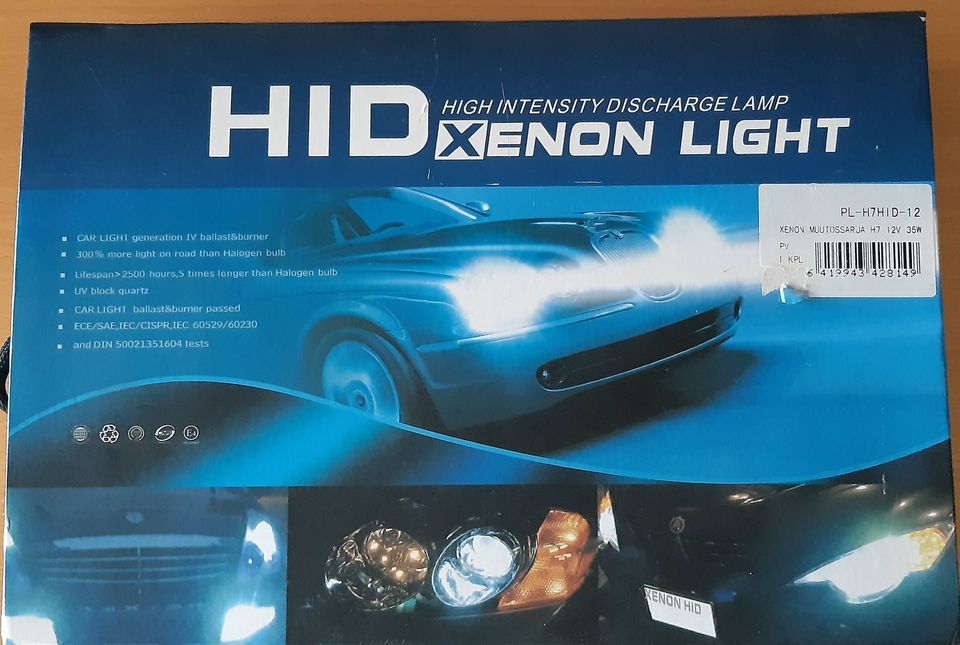 H7 Xenon valojen muunnossarja 35W