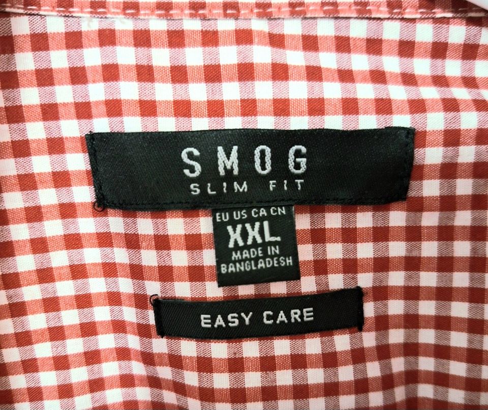 Smog vapaa-ajan kauluspaita Slim Fit,Easy care  XXL