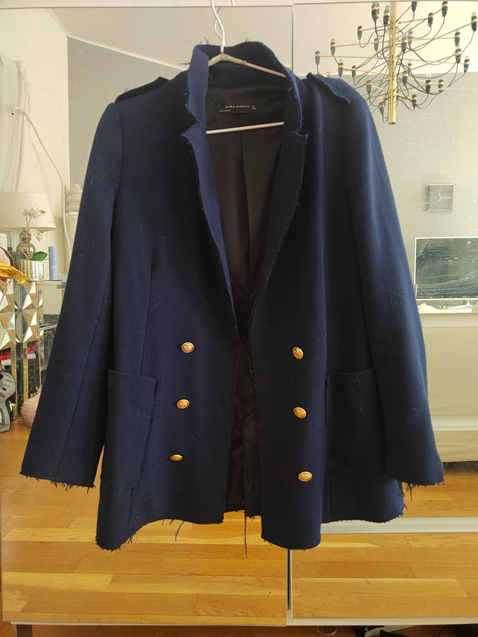 Zara sininen jakku koolle M