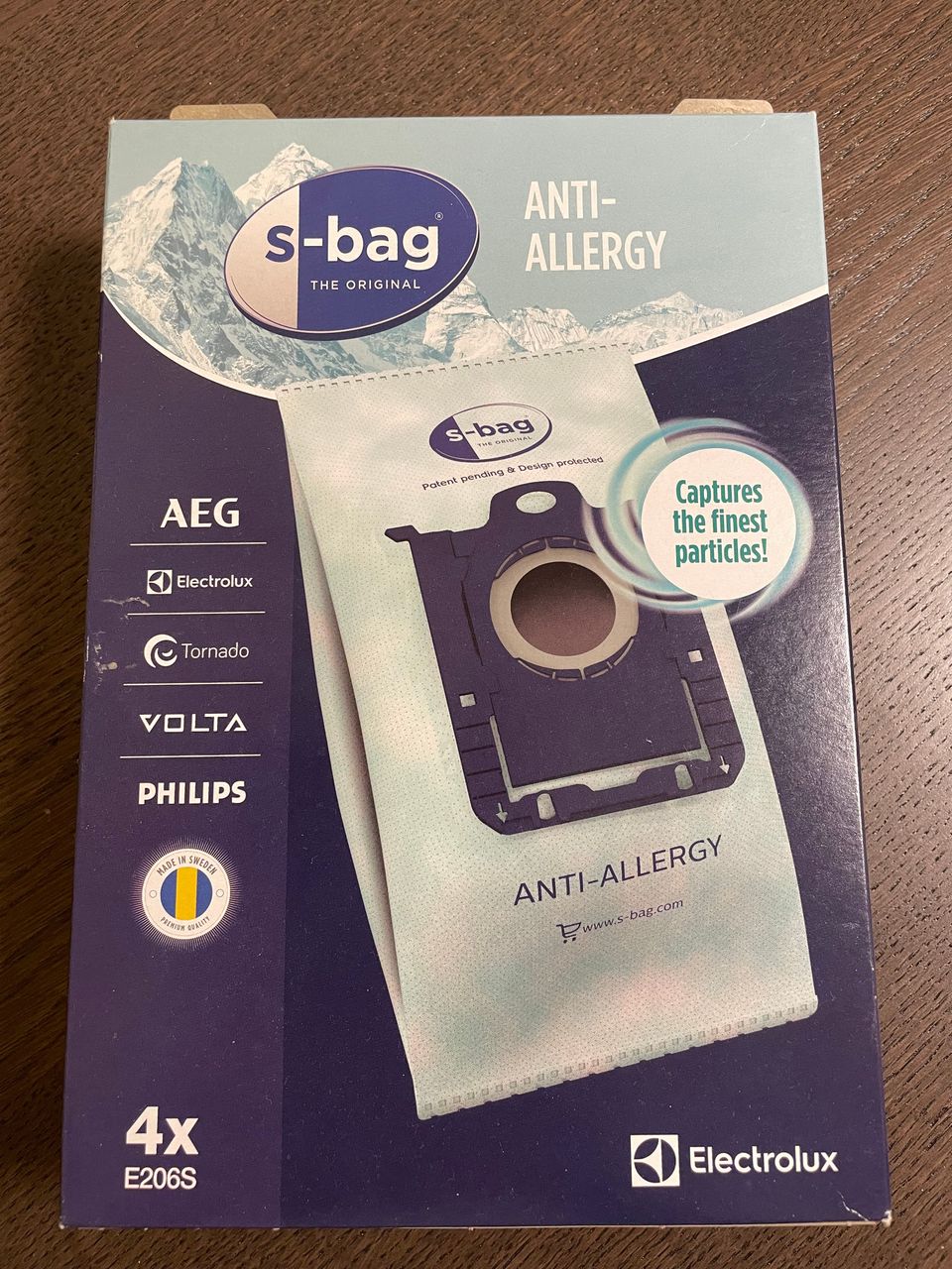 Anti-Allergy E206S S-Bag pölypussi (3kpl)
