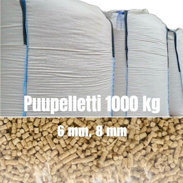 Pelletti 6 mm ja 8 mm. Puupelletti 1000 kg. TARJOUS