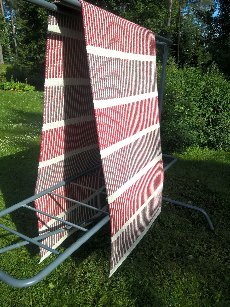 Uusi ihana puuvillamatto raitakuviolla 80cm x 300cm