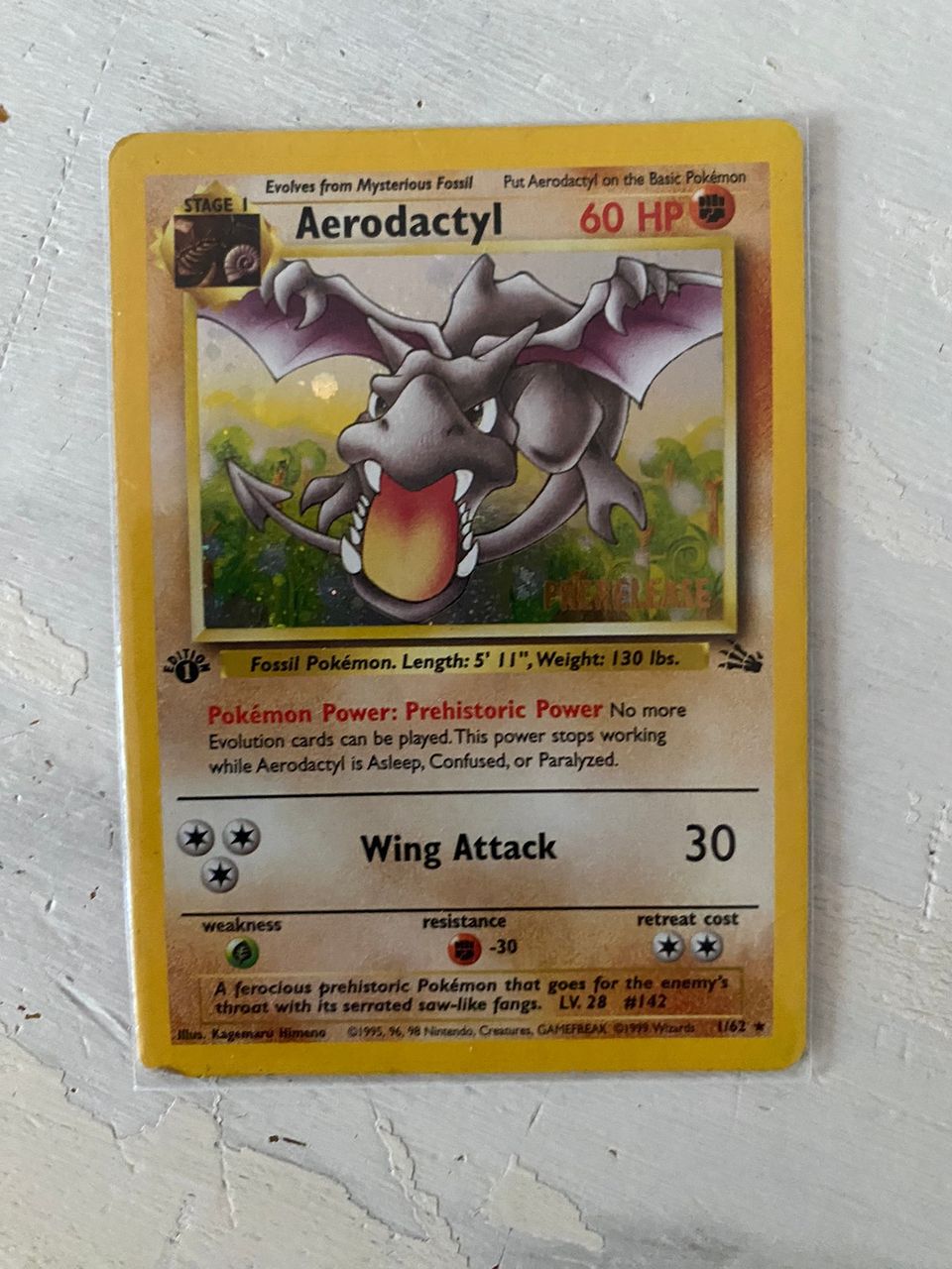 Pokemon Aerodactyl 1st edition