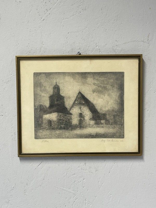 Taulu Sipoo kirkko piirros August Backman -32