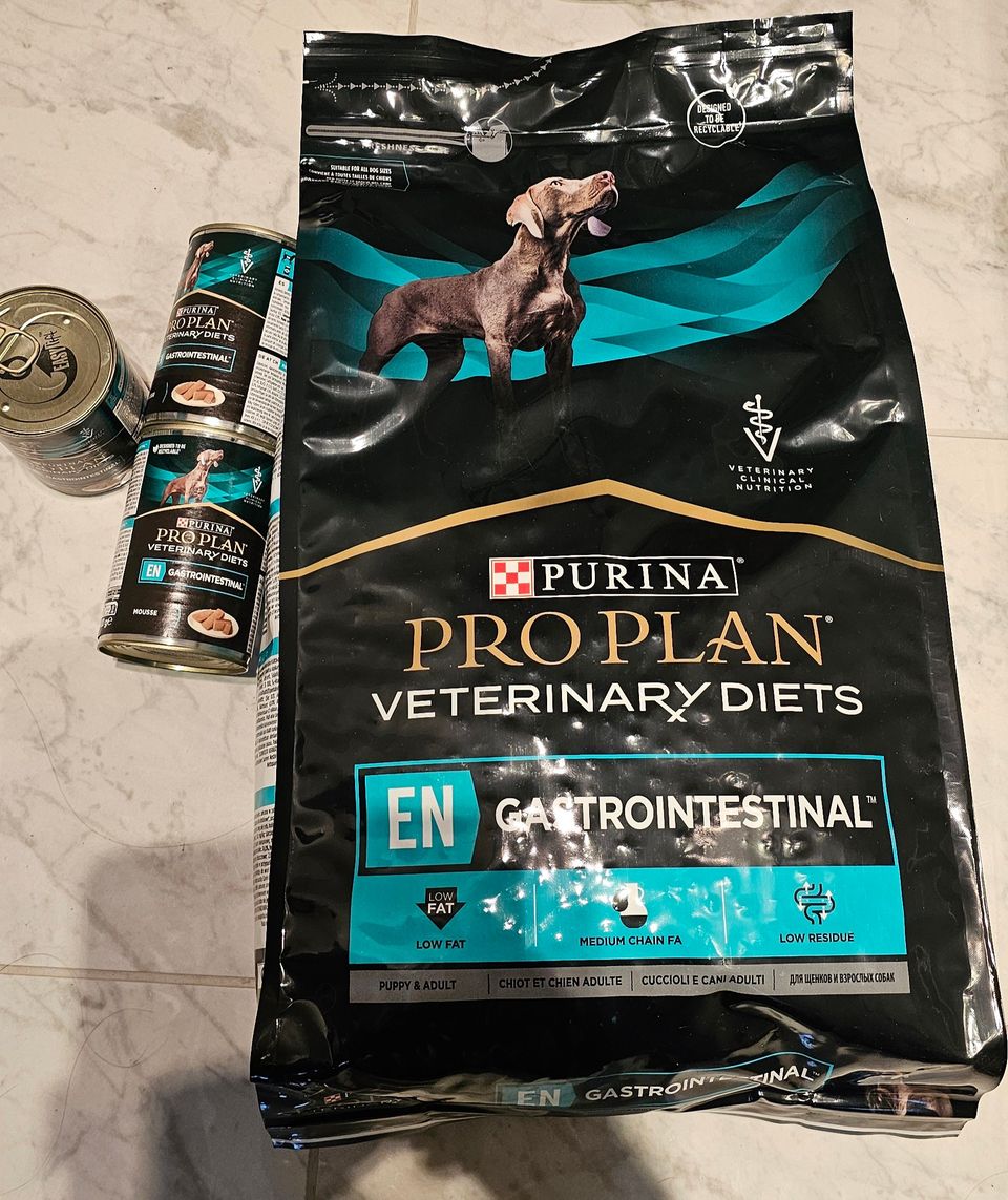 Purina Pro Plan veterinary diets gastrointestinal koiranruoka 5 kg ja märkäruoka