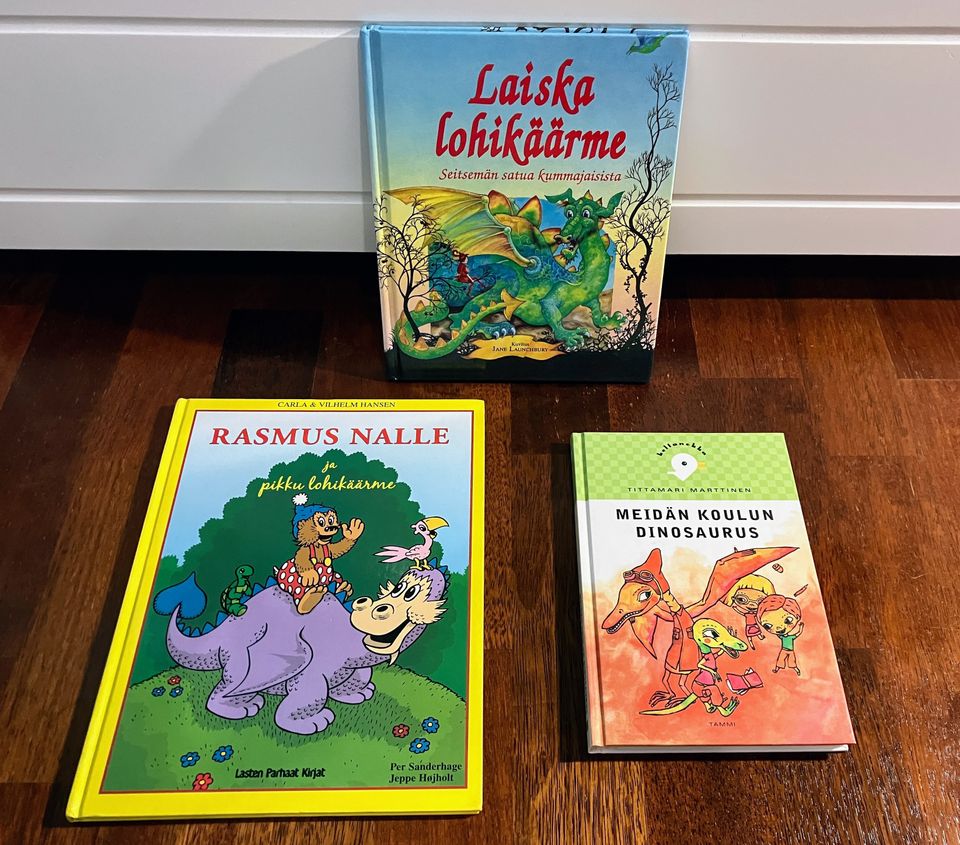 Satukirjoja 3x mm Laiska lohikäärme