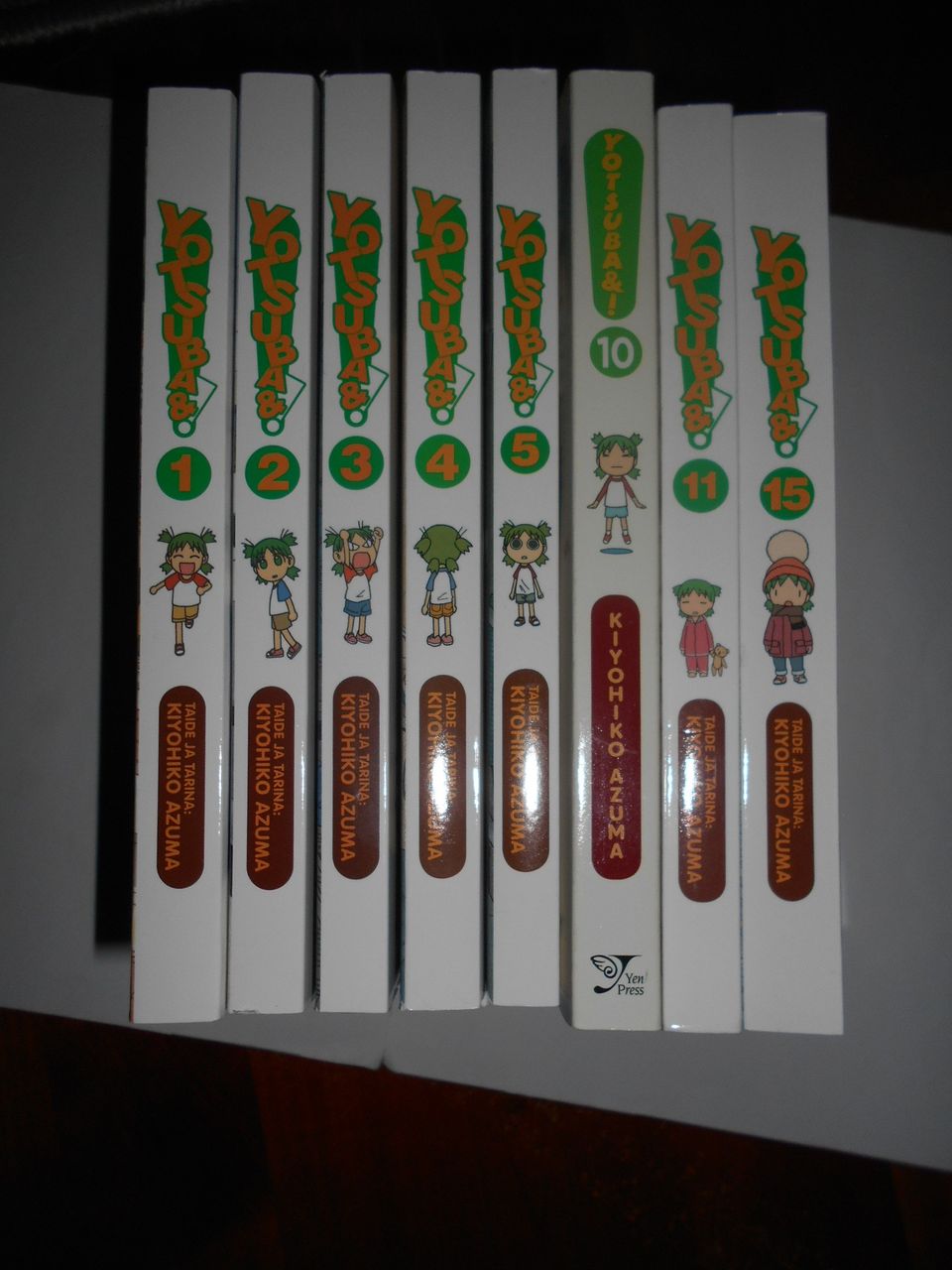 Yotsuba& sarjakuva, osat 1-5, 10, 11 ja 15 (#2972)