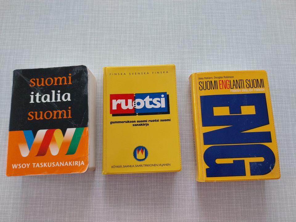 Sanakirjat italia, englanti, ruotsi