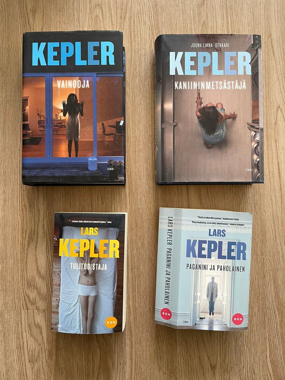 Lars Kepler, Joona Linna sarjan kirjoja, 4 kpl