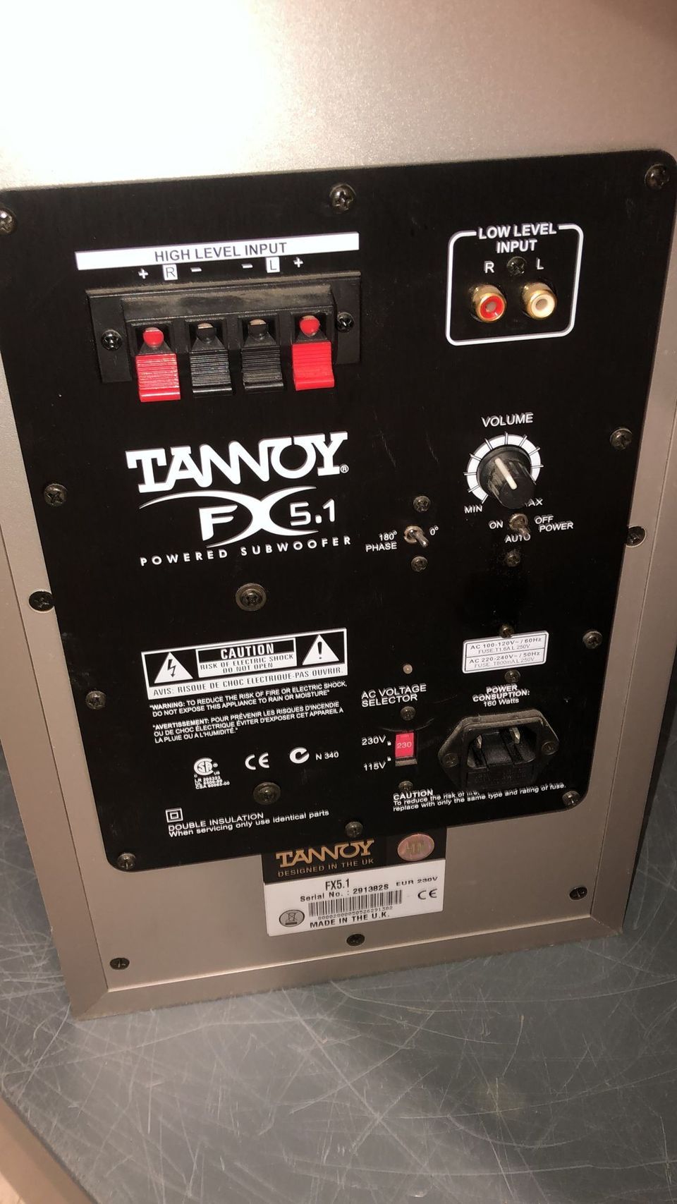 Tannoy FX 5.1 Subwoofer